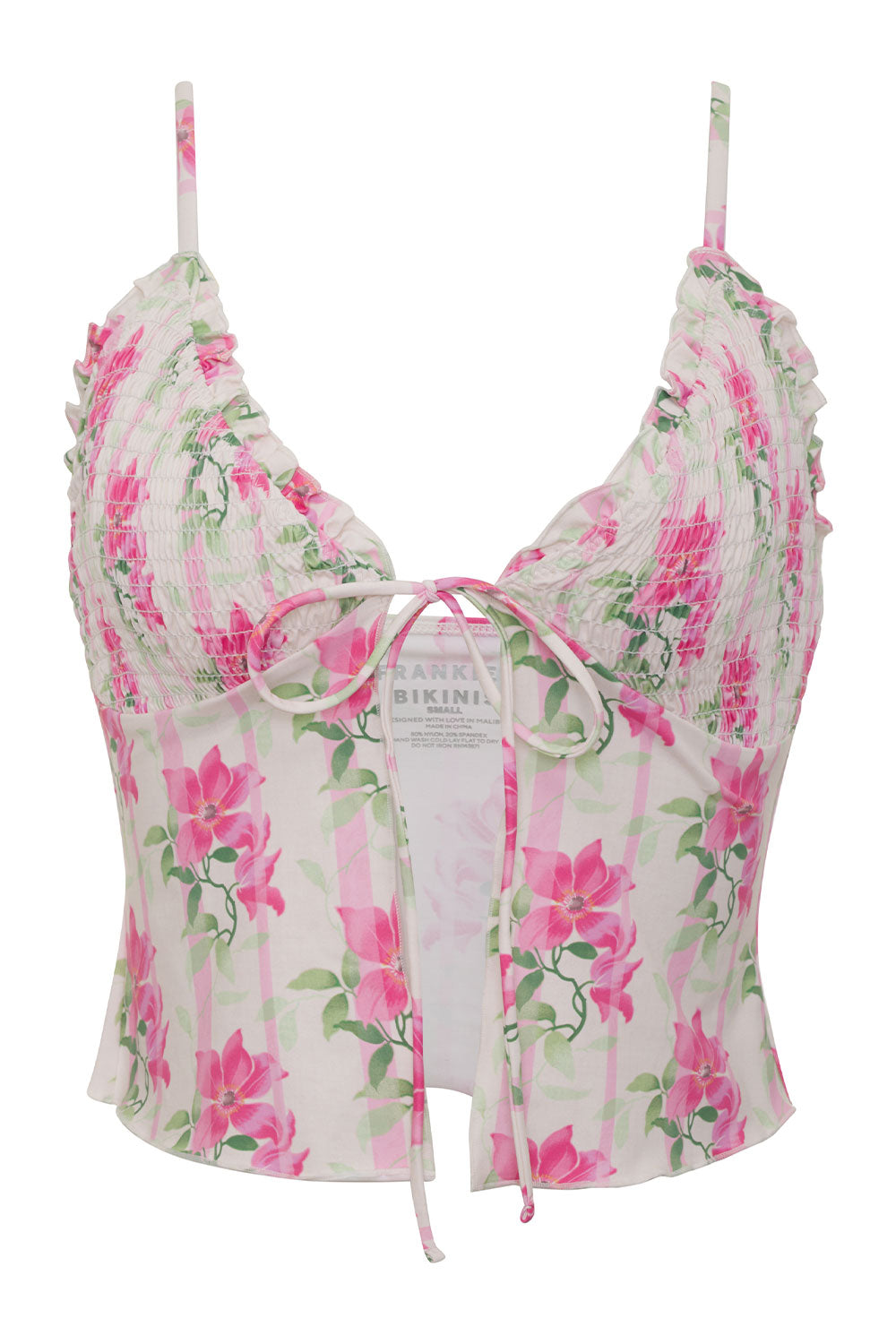 Penelope Floral Tankini Bikini Top  Tiger Lily