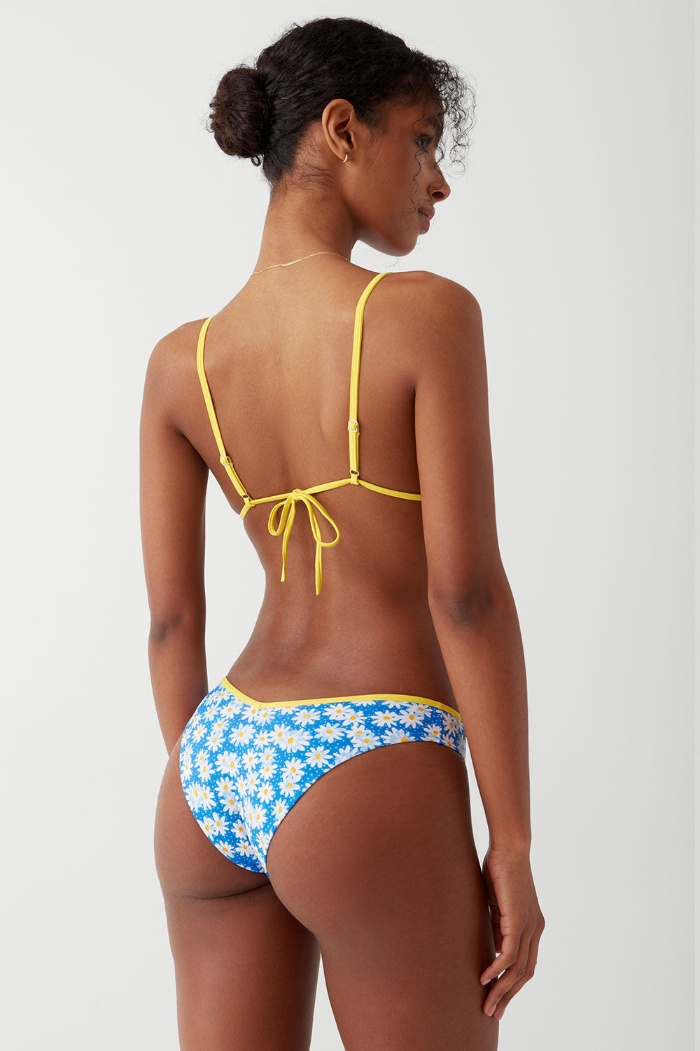 Enzo Cheeky Bikini Bottom  Blue Daisy