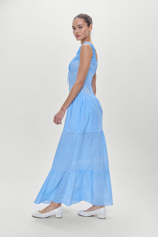 Product-Hover--Christabelle Polka Dot Maxi Dress Raindrop Print