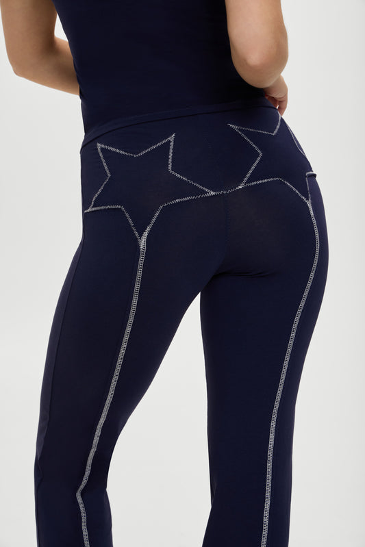 Product--BELLA HADID Dreamer Flare Pants Lone Star Blue