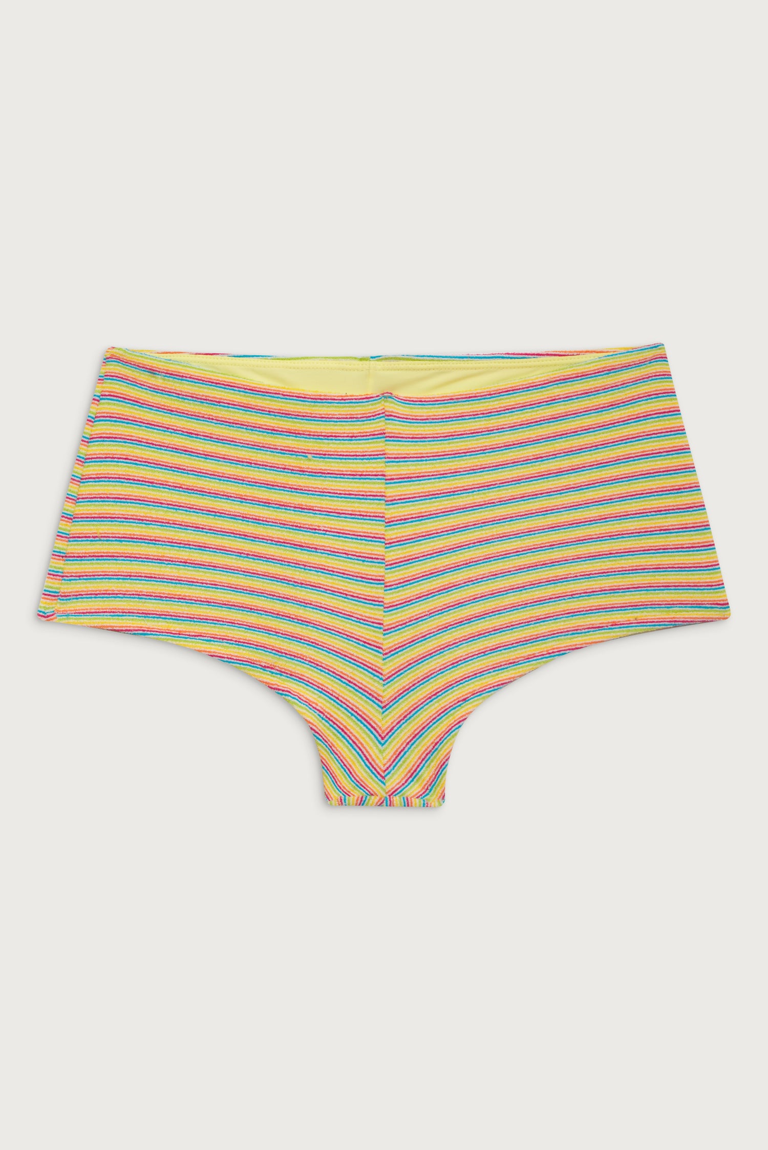 Genevieve Terry Boy Short Bikini Bottom  Lovers Stripe