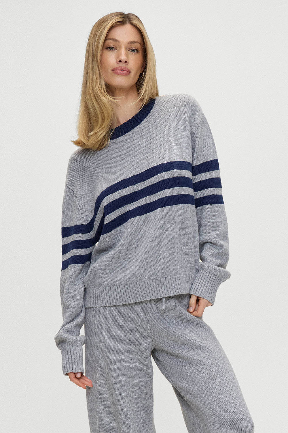 Kip Oversized Crewneck Sweater  Rain Cloud