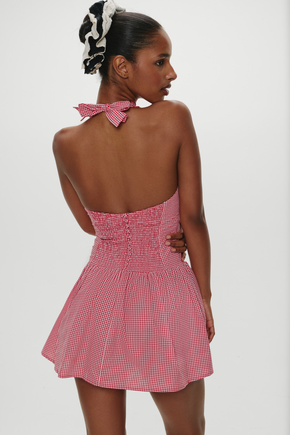 Scout Halter Cotton Mini Dress  Picnic Basket