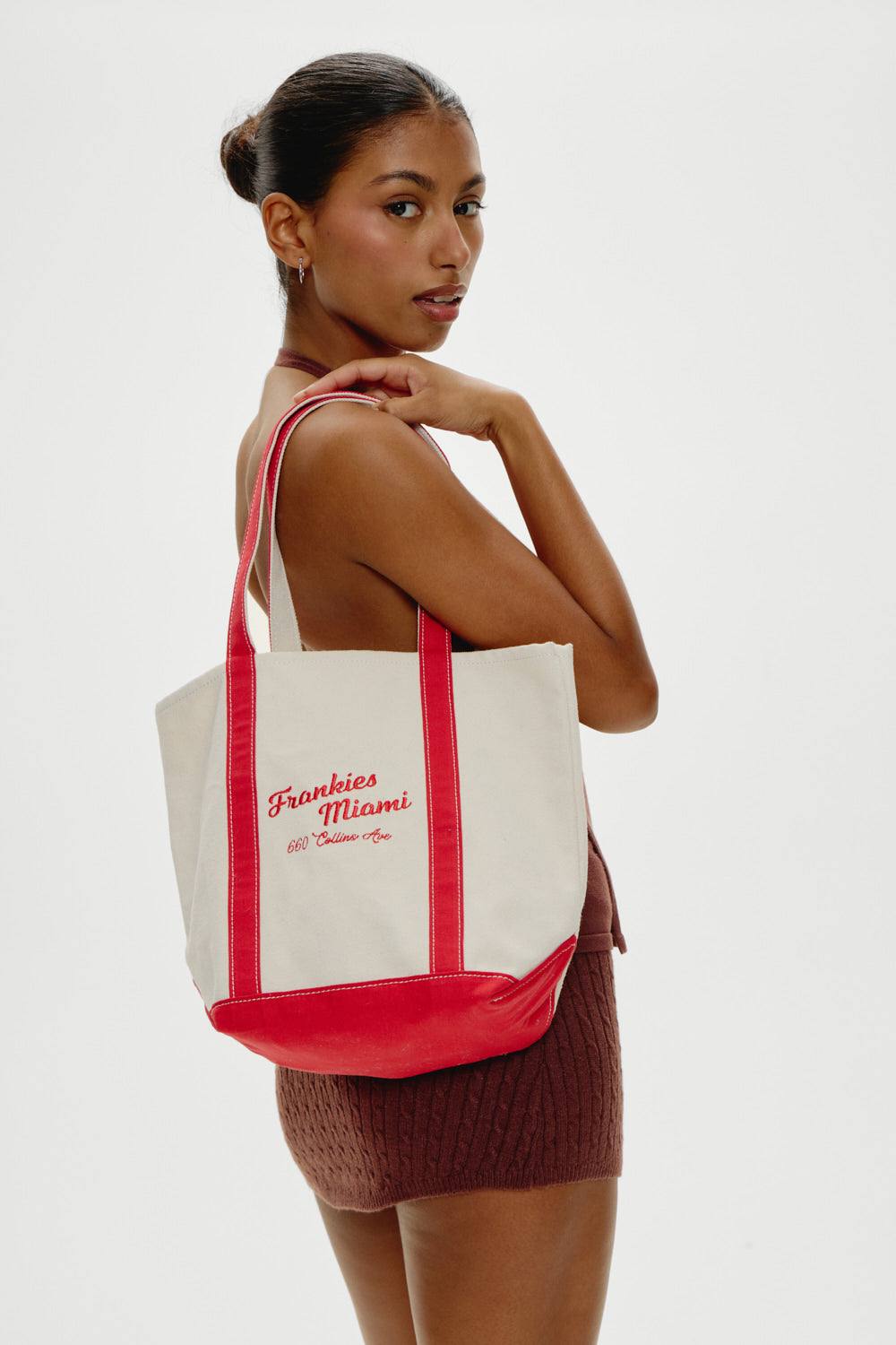 Vacation Canvas Tote Bag  Miami