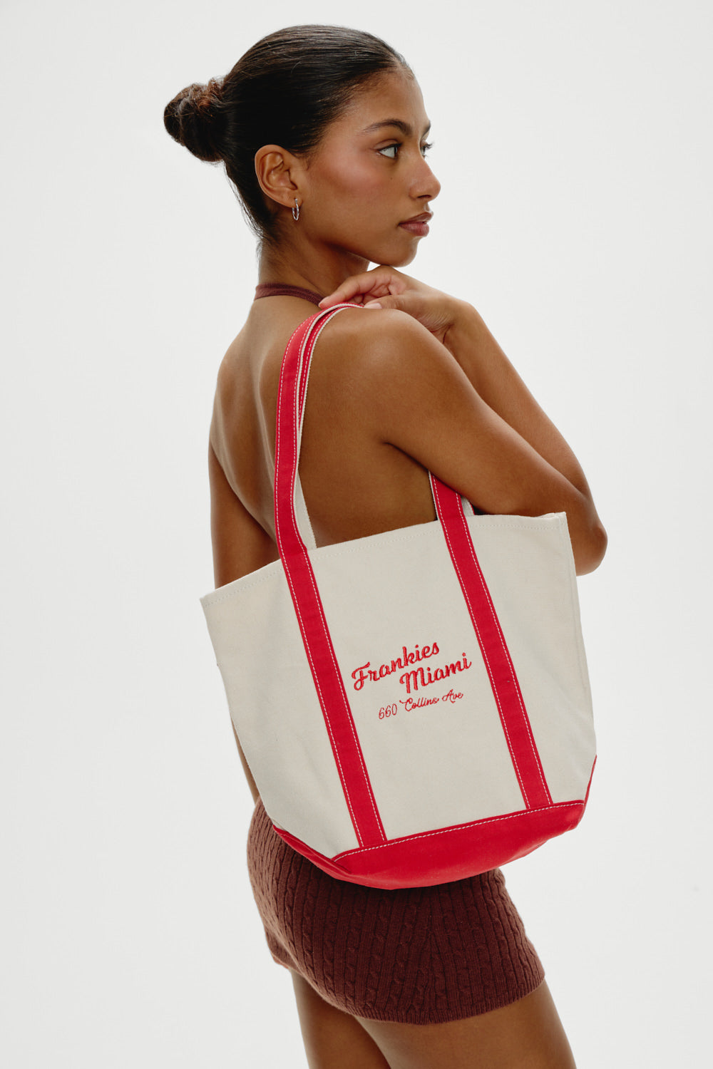 Vacation Canvas Tote Bag  Miami