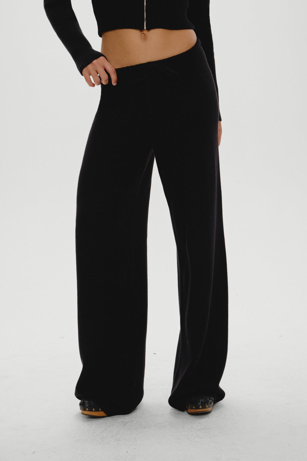Wesley Knit Pants  Black