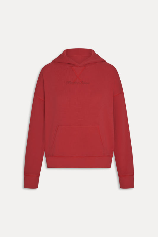 Haven Thermal Hoodie - Strawberry Red by Frankies Bikinis