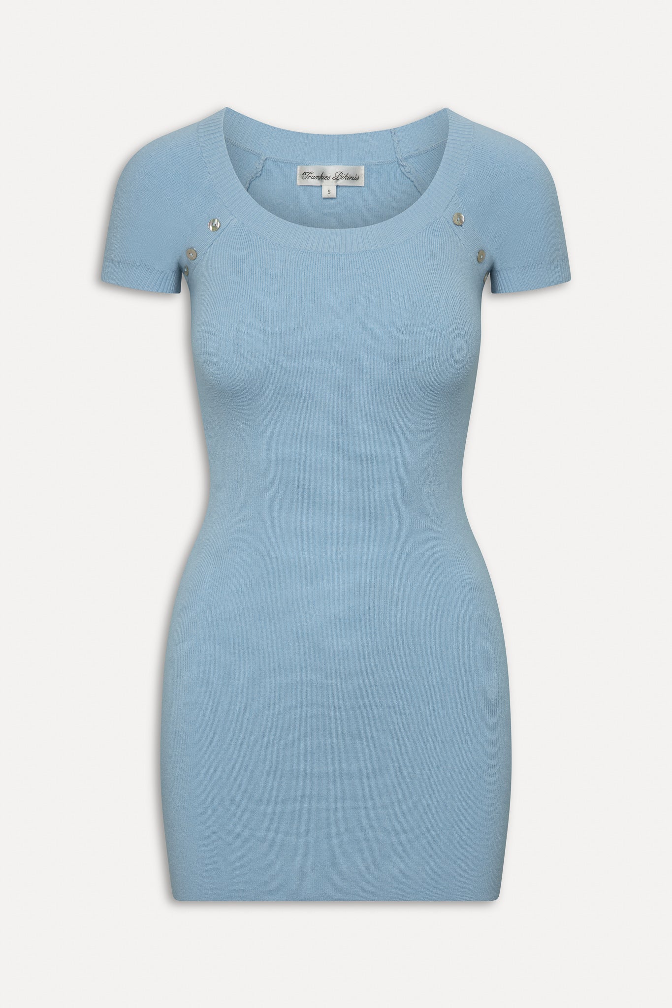 Haze Knit Mini Dress  Blue Vanilla