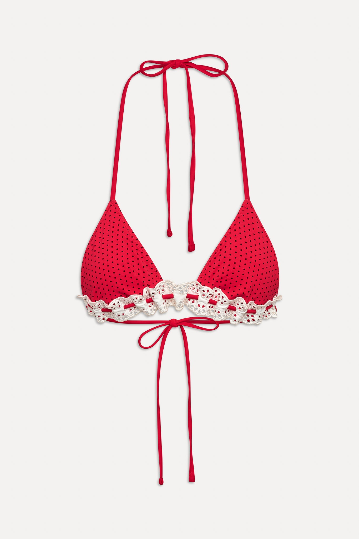 Lana Skimpy Triangle Bikini Top  Spice Dot