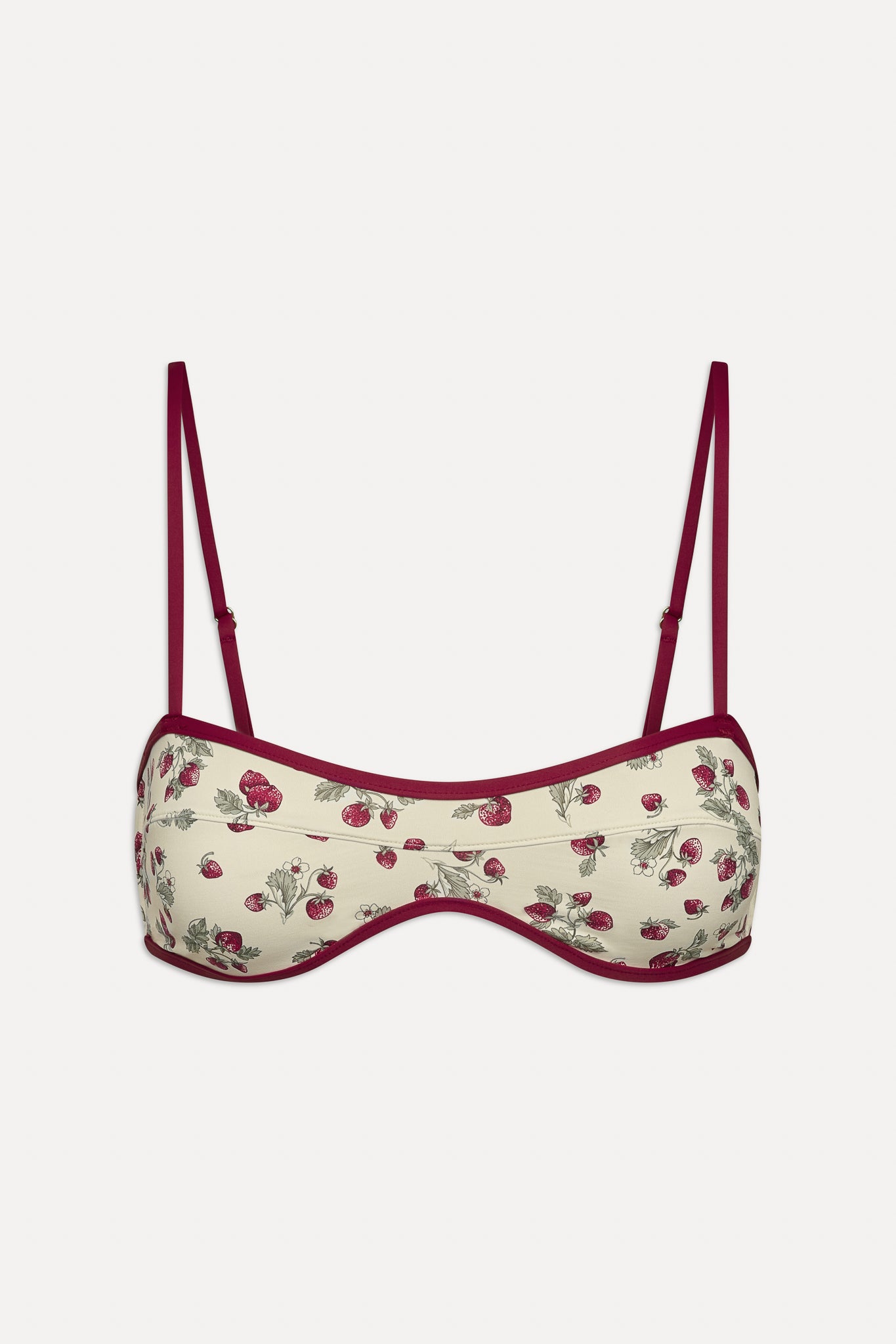 Lane Bandeau Bikini Top  Strawberry Field