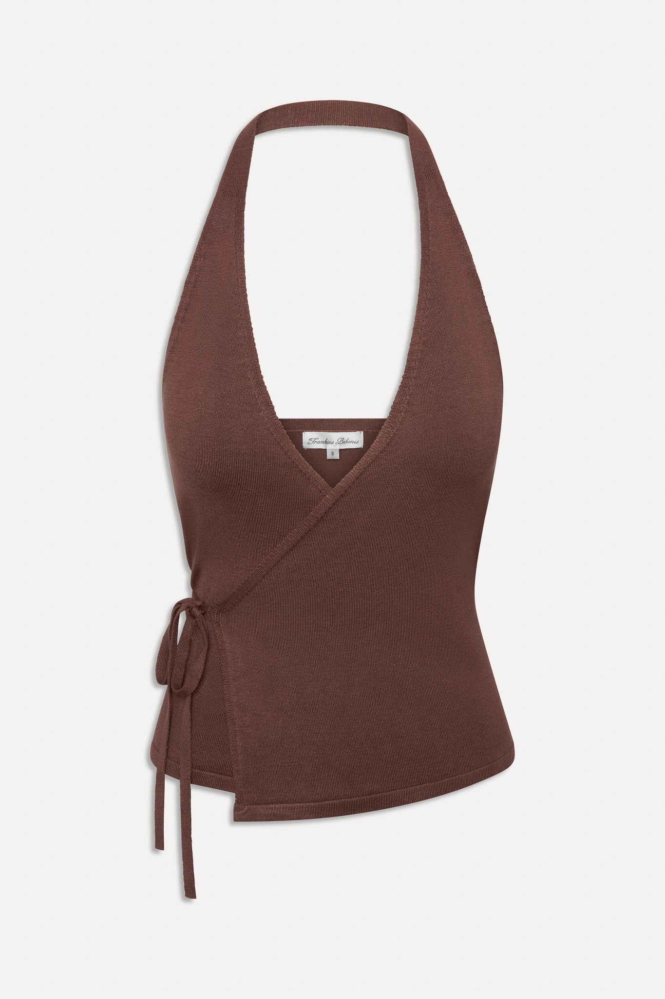 Lullaby Halter Wrap Top  Brown Sugar