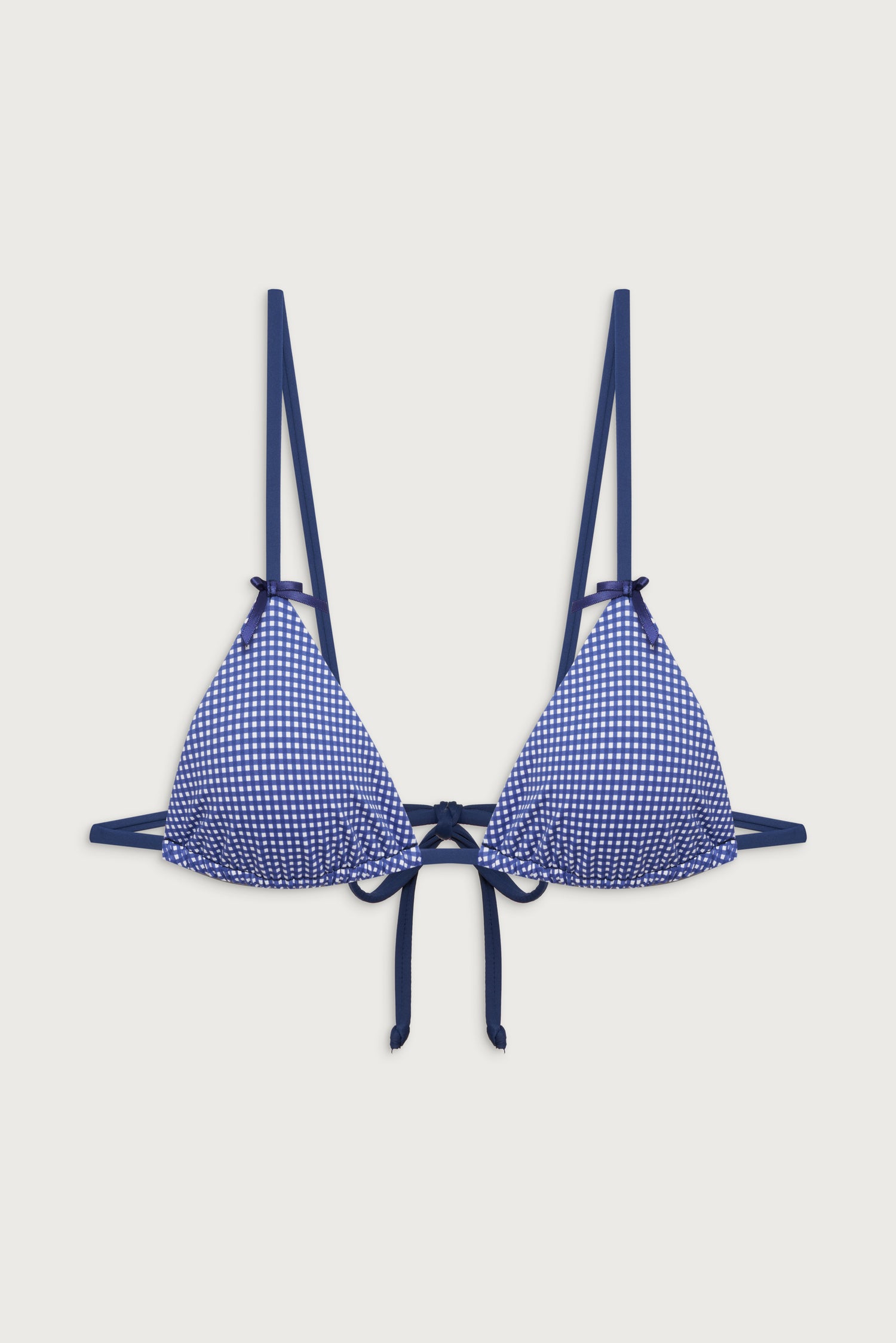 Lumia Triangle Bralette Bikini Top  Sailor Gingham