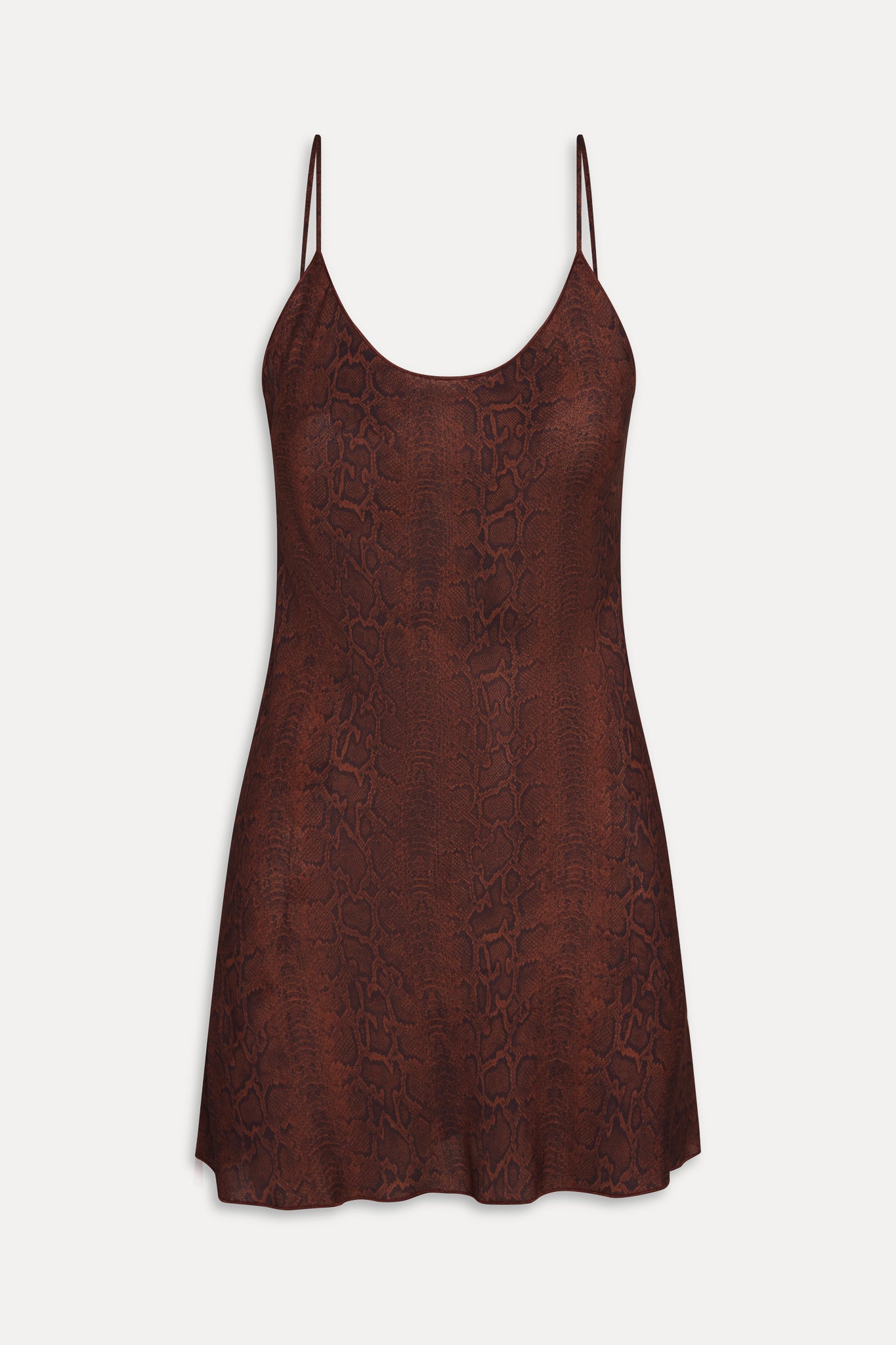 x Réalisation Par Luz Mini Slip Dress  Python