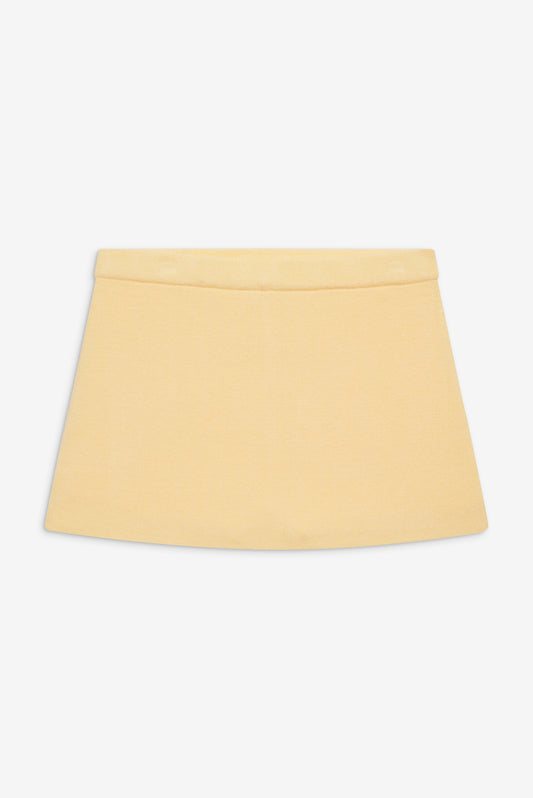 Marialla cloud mini skort yellow vanilla sugar by Frankies Bikinis