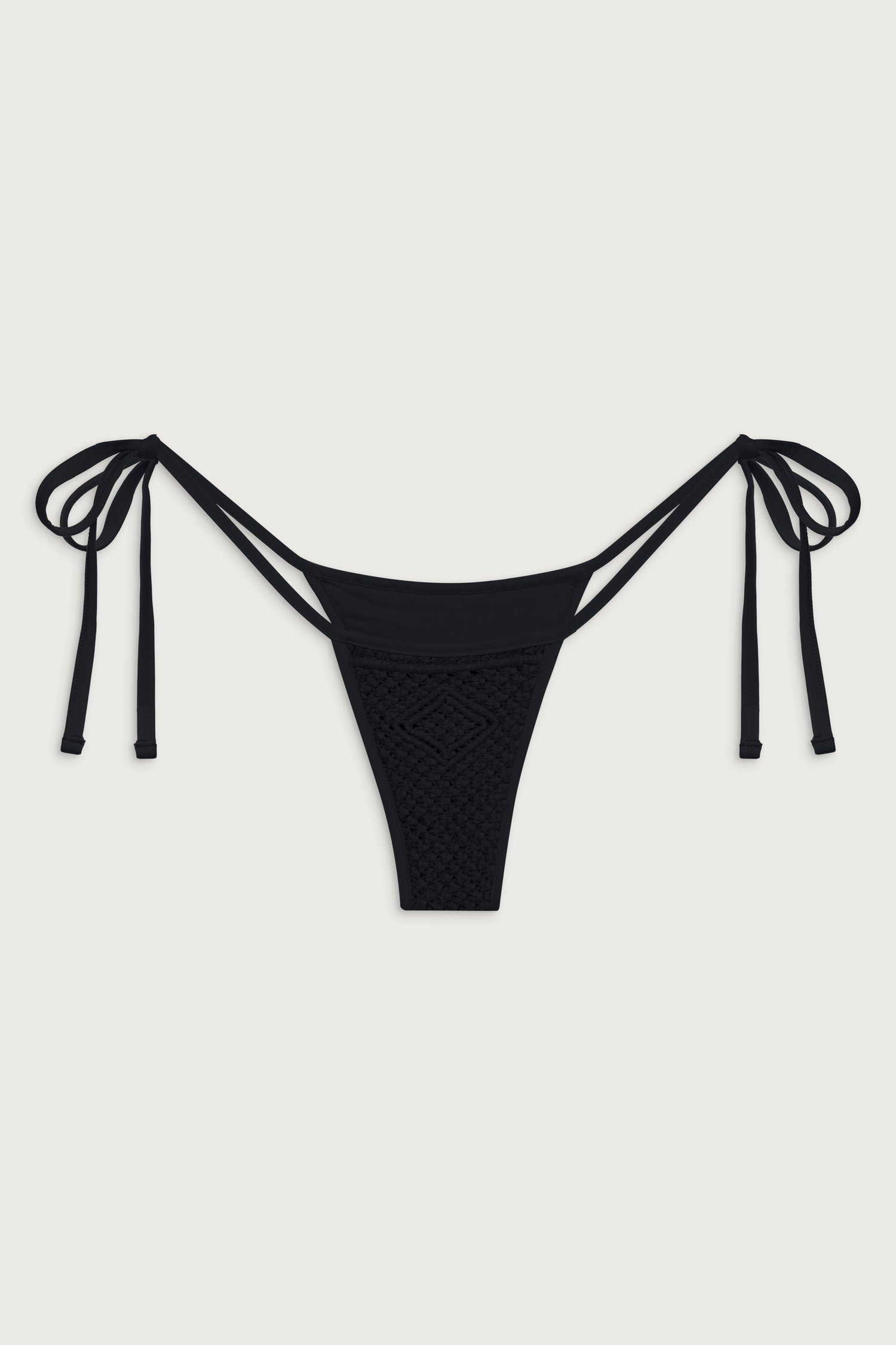 Naia Tie Side Skimpy Bikini Bottom  Black