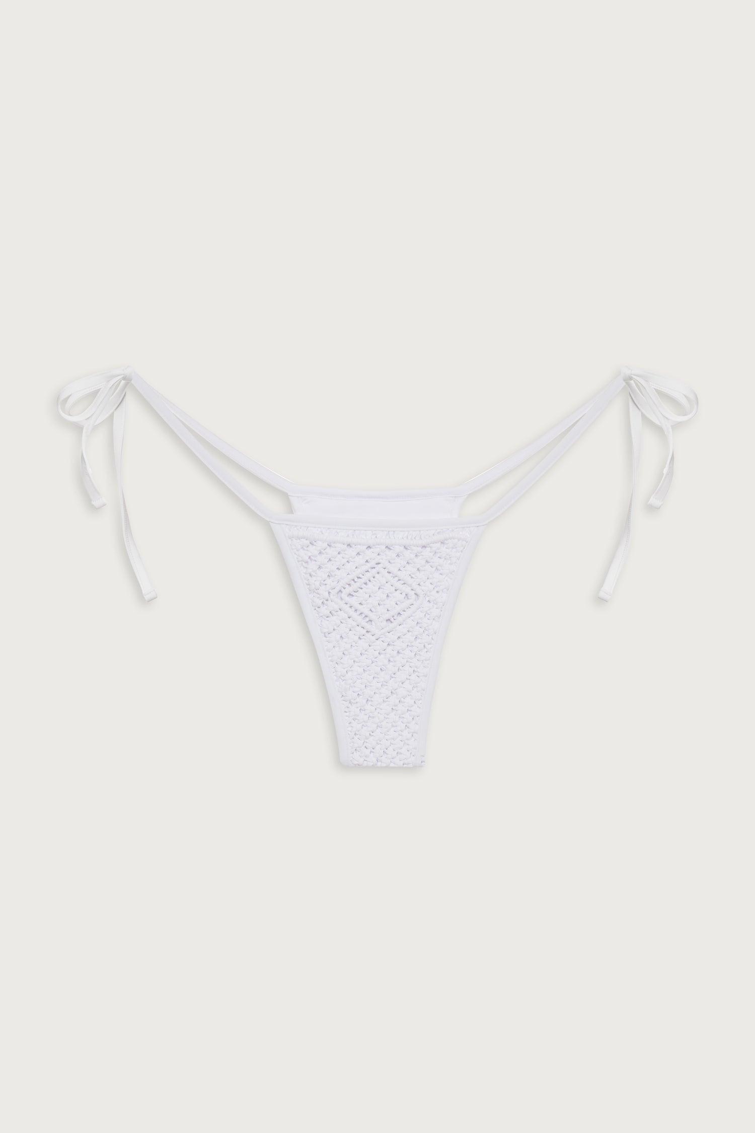 Naia Tie Side Skimpy Bikini Bottom  Optic White
