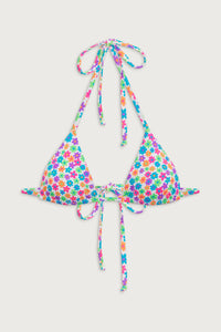 Nick Floral Triangle Bikini Top - Forever Flower