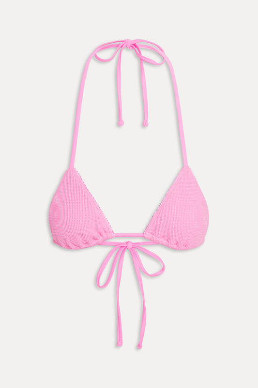 Nick Skimpy Triangle Bikini Top - Blush by Frankies Bikinis