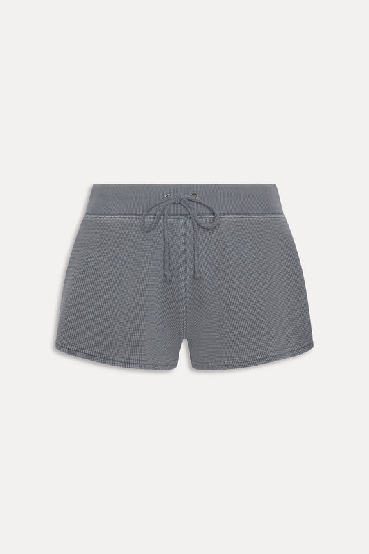Noah Thermal Mini Shorts - Shadow Blue by Frankies Bikinis