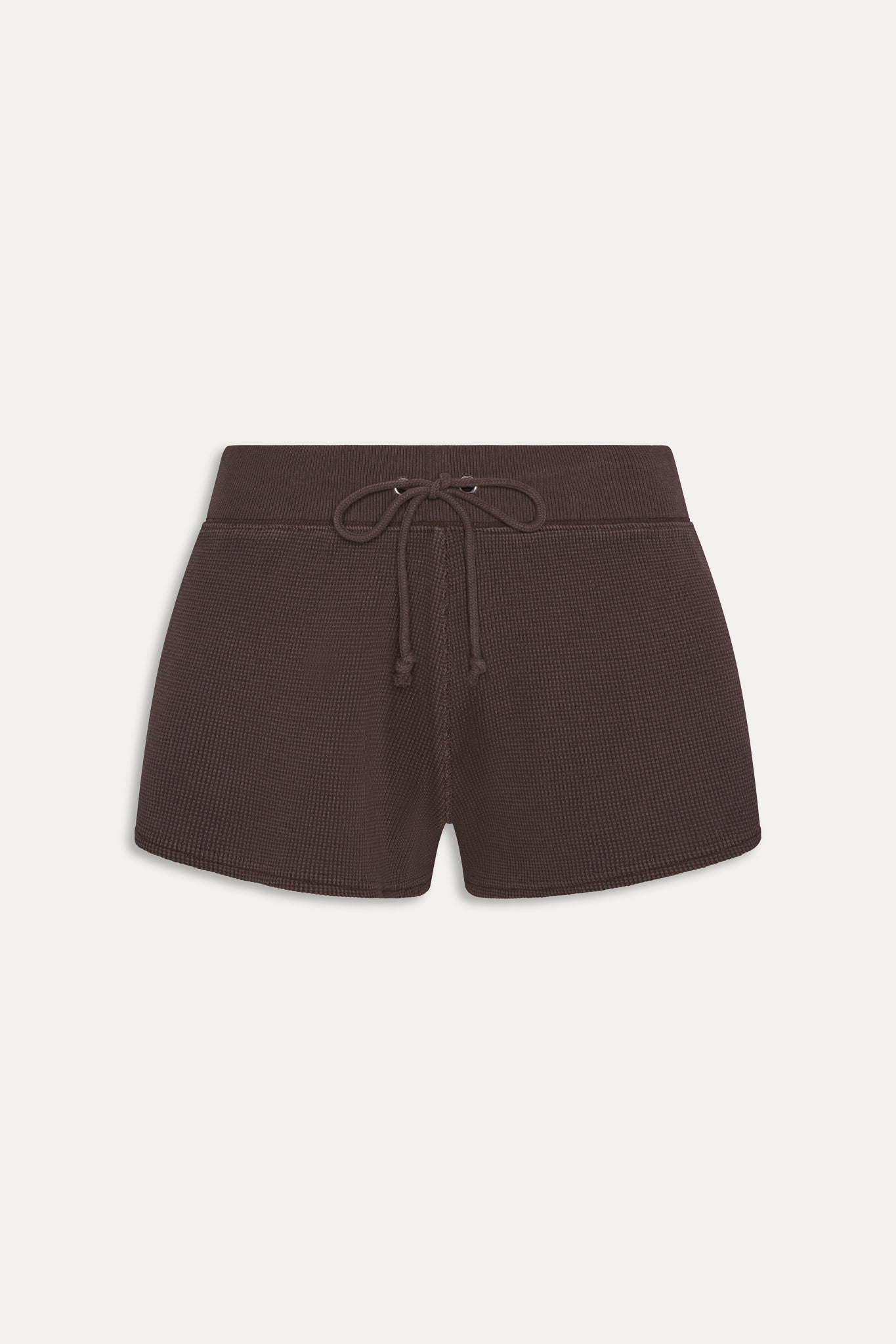 Noah Thermal Mini Shorts  Walnut
