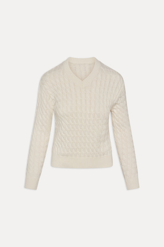 Prince Cable Knit Sweater - Honeymoon by Frankies Bikinis
