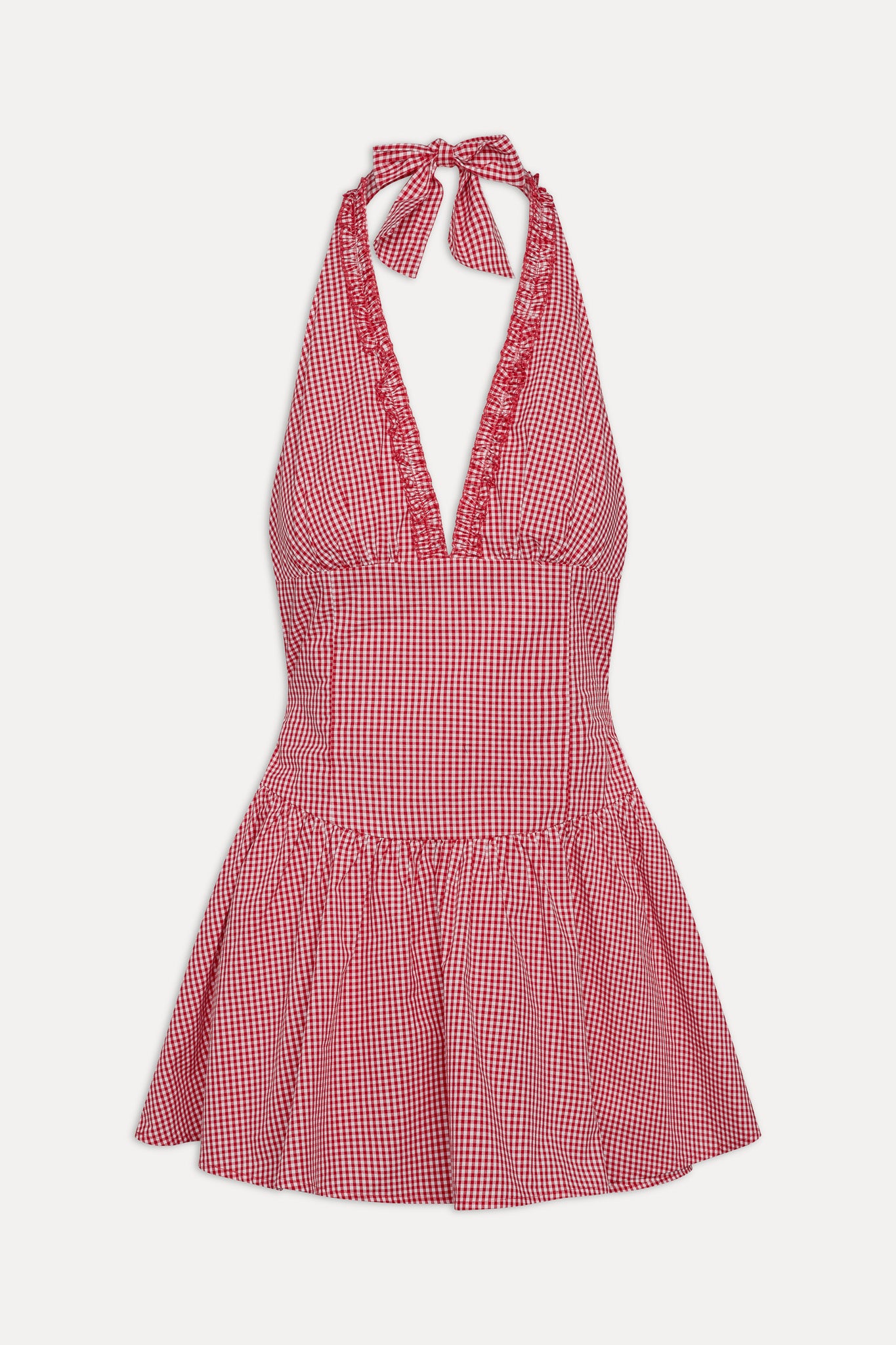 Scout Halter Cotton Mini Dress  Picnic Basket