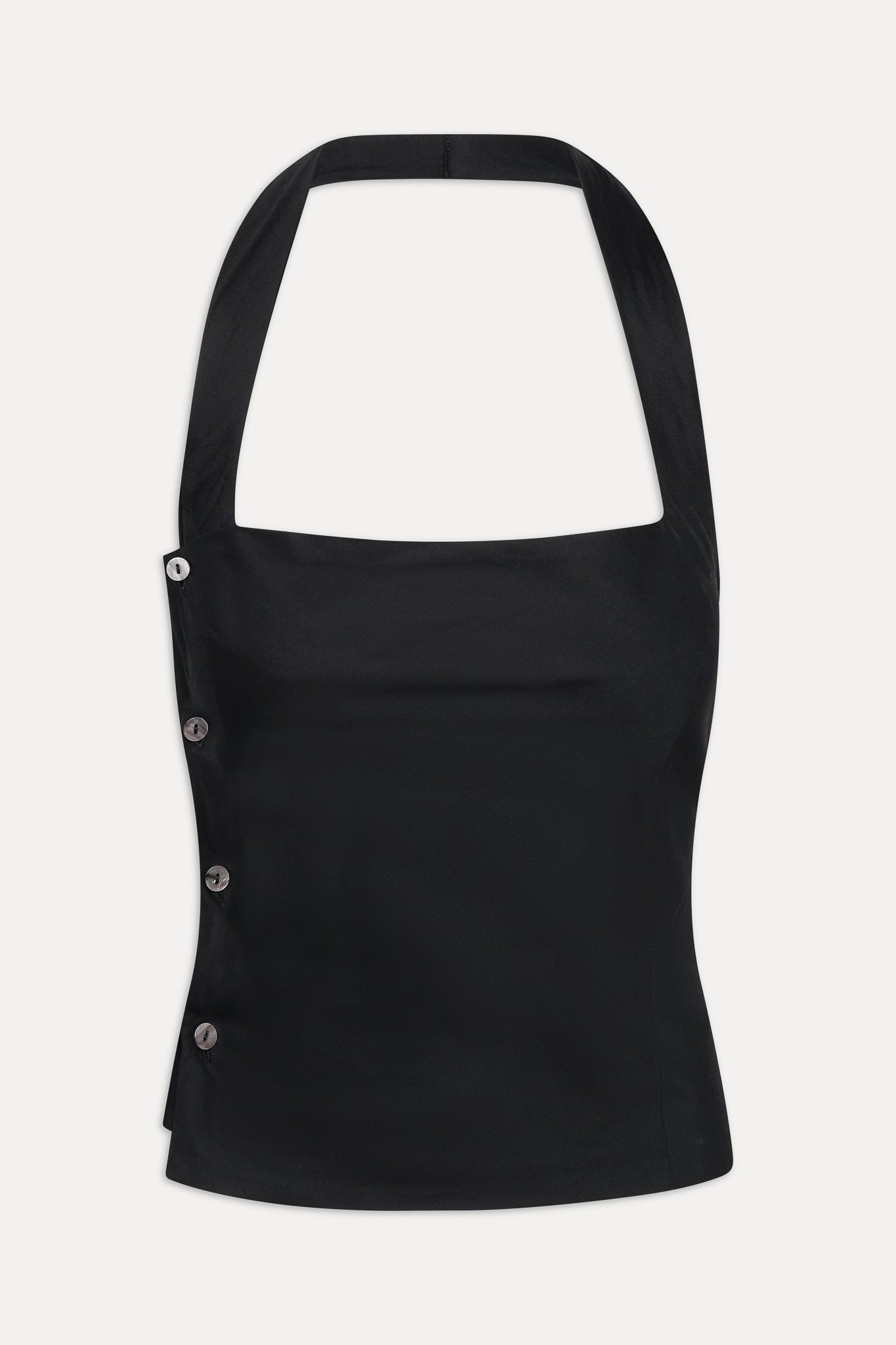 Sterling Cotton Wrap Halter Top  Midnight Serenade
