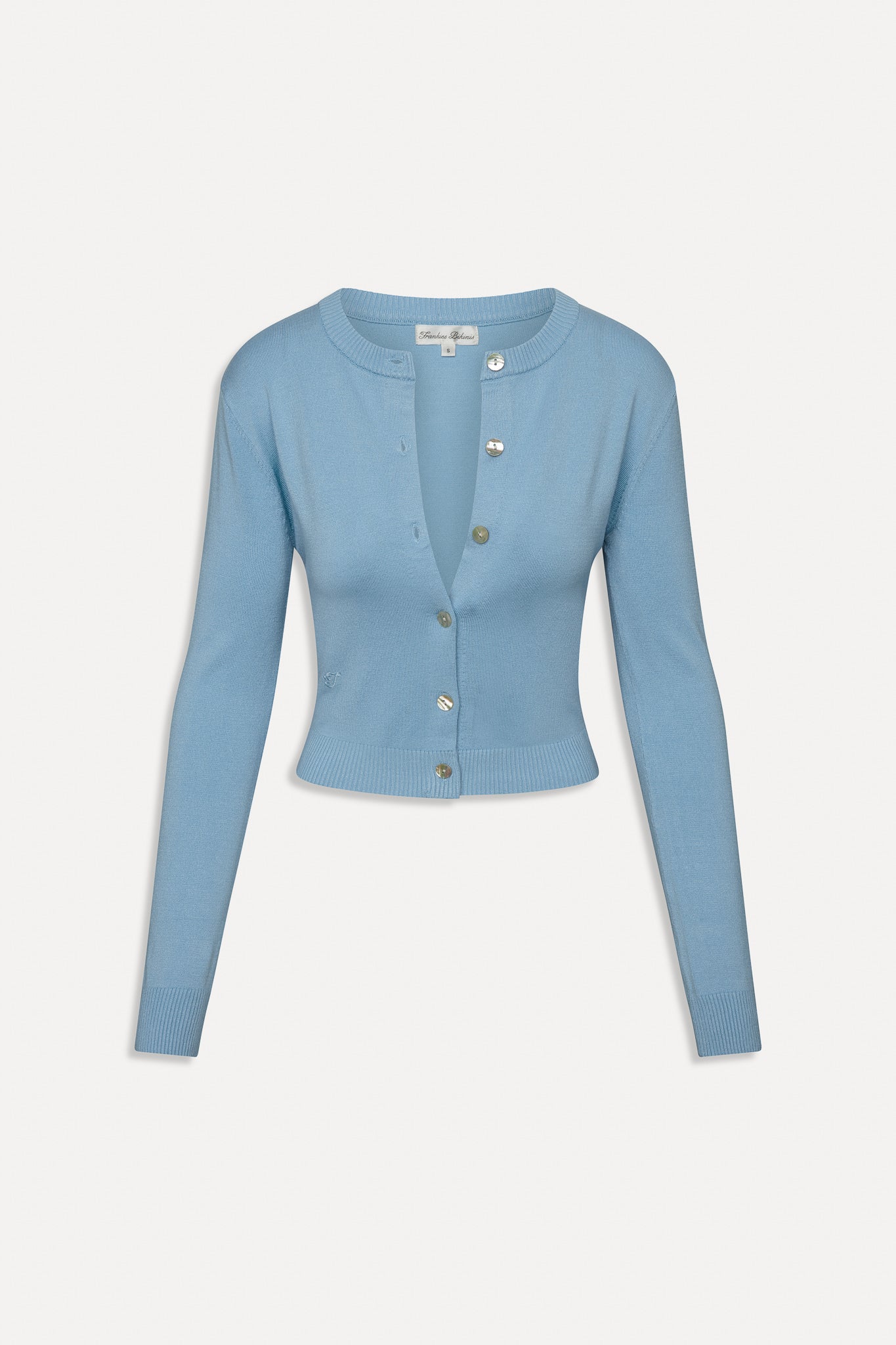 Sundae Cropped Cardigan  Blue Vanilla
