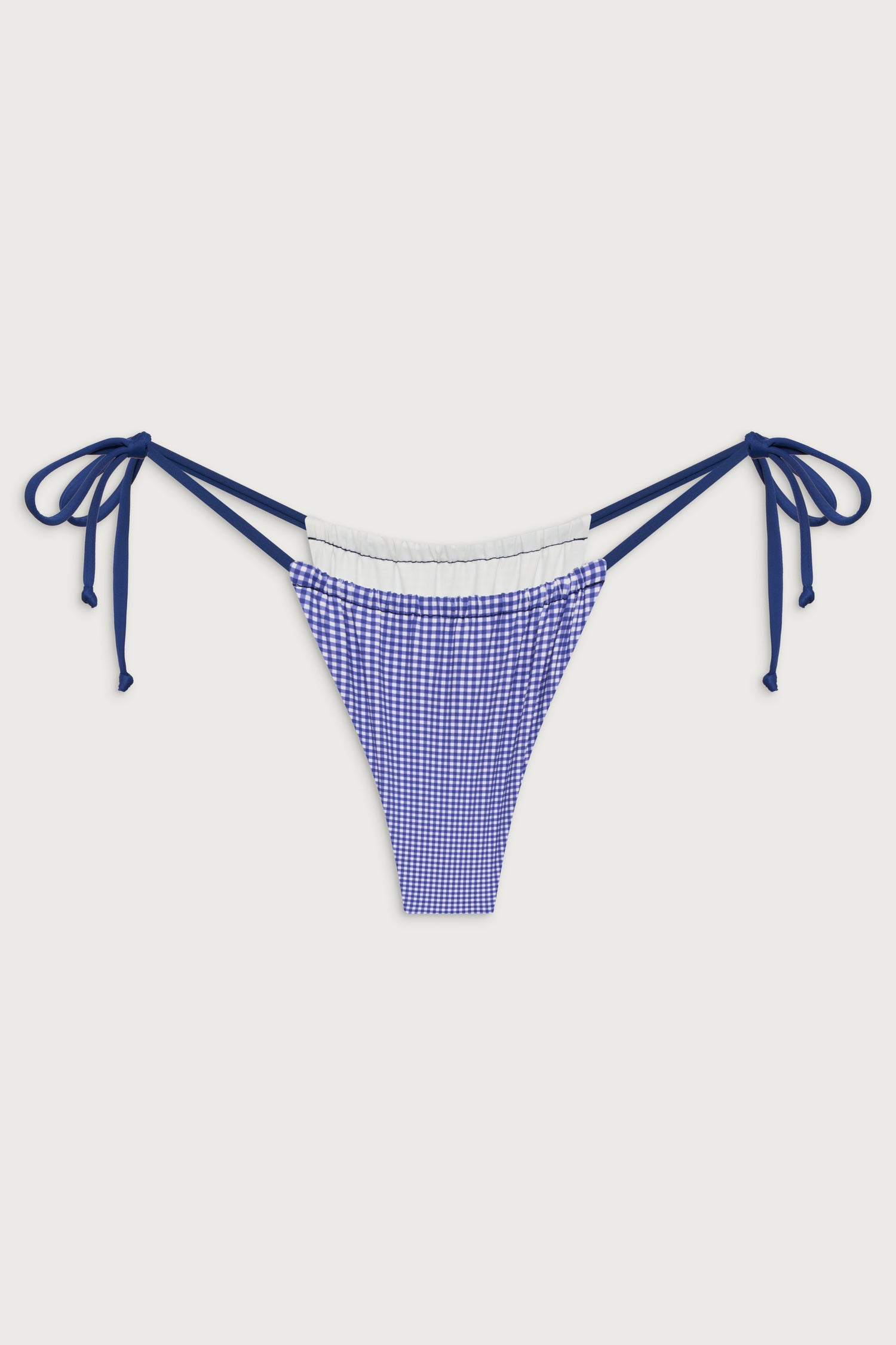 Tia Tie Side Skimpy Bikini Bottom  Sailor Gingham