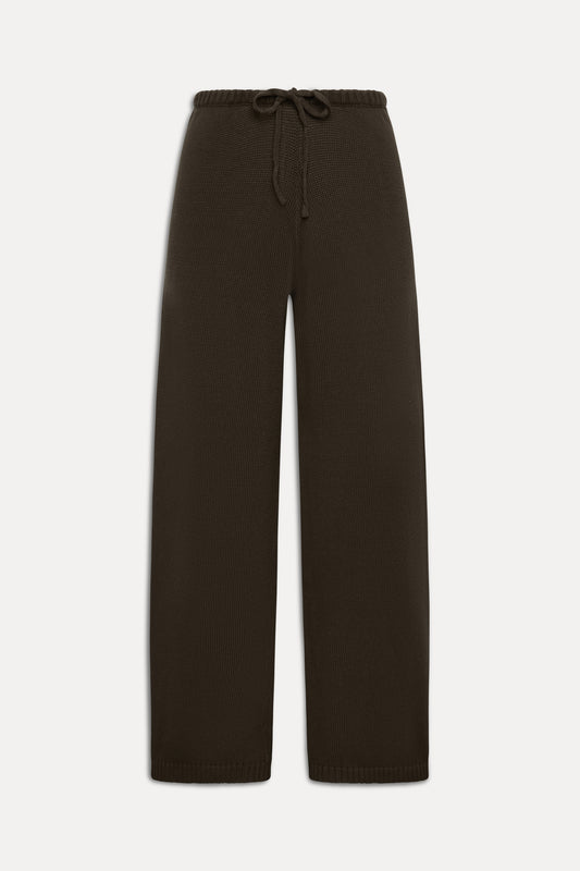 Wesley Knit Pants - Chocolate Brown by Frankies Bikinis