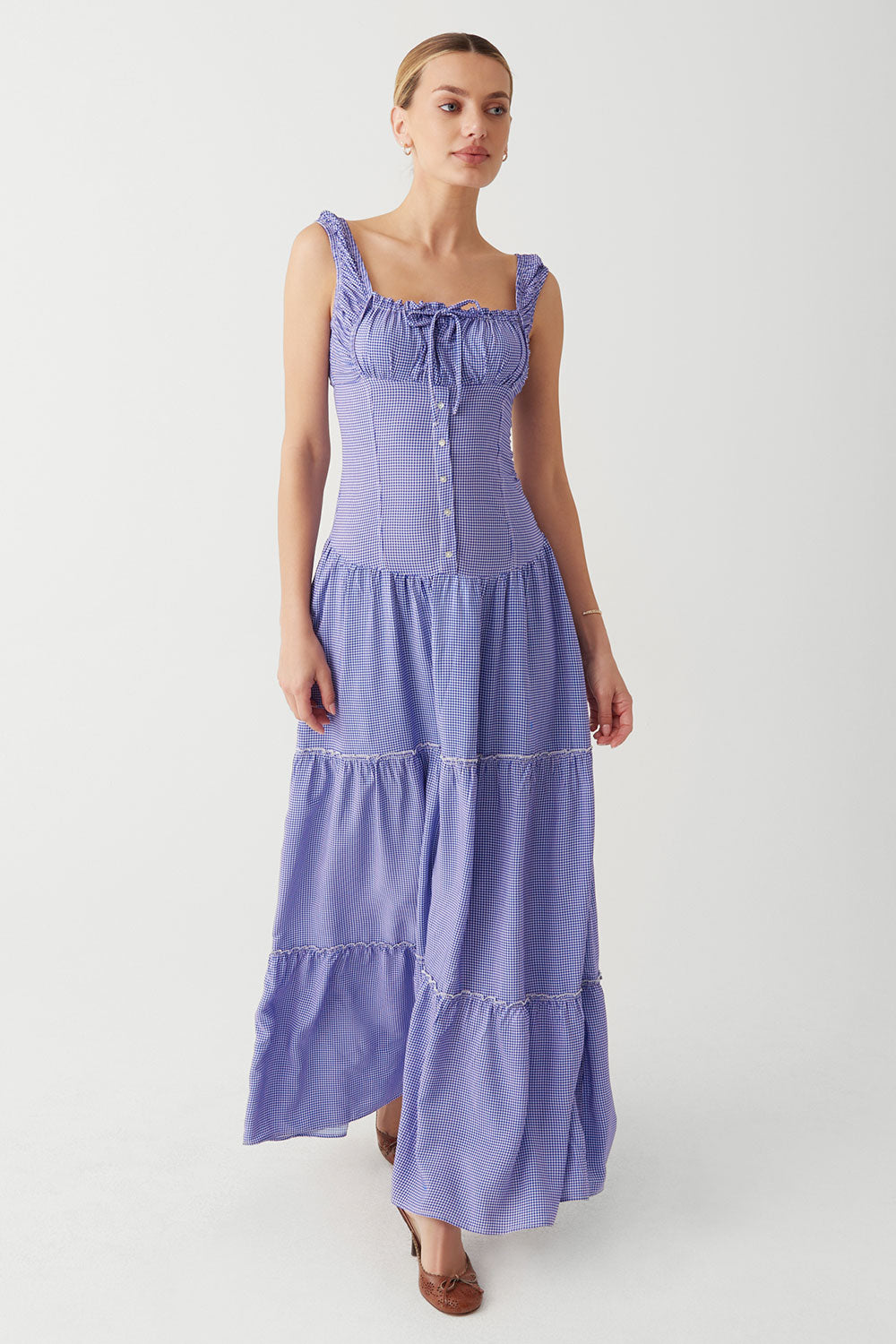 christabelle ruffle maxi dress dupe Christabelle Ruffle Maxi Dress