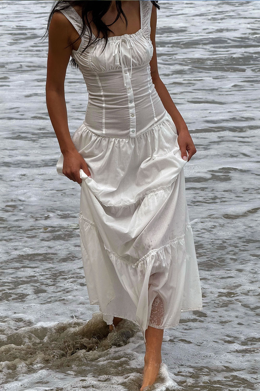 Christabelle Ruffle Maxi Dress  Sunrose