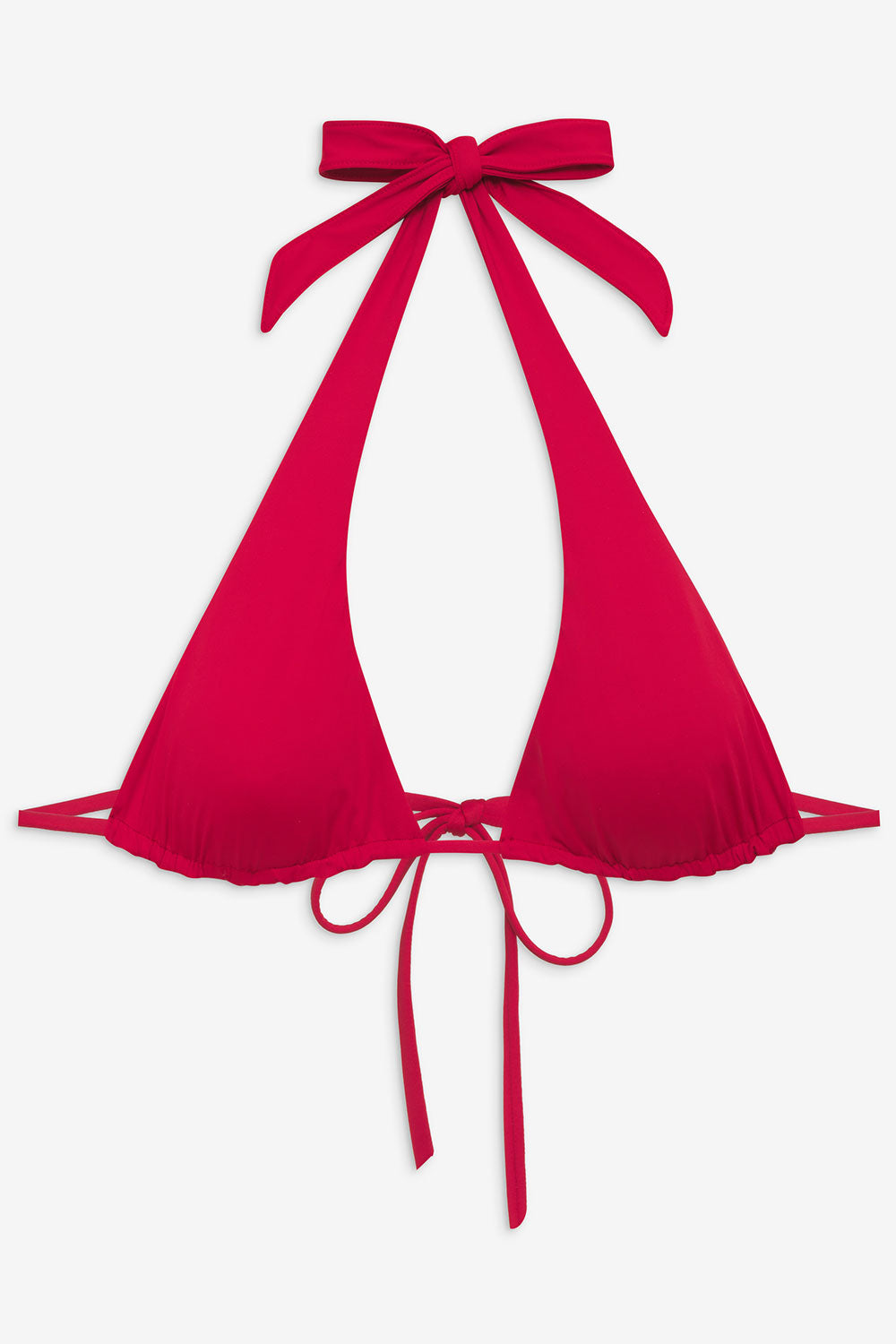 Diana Halter Bikini Top  True Red