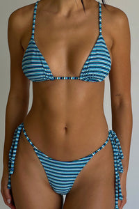 Divine Terry Skimpy Bikini Bottom - Positano Stripe