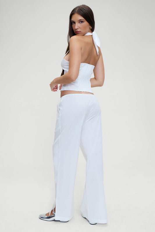 Product--Daisy Low Rise Pant - White