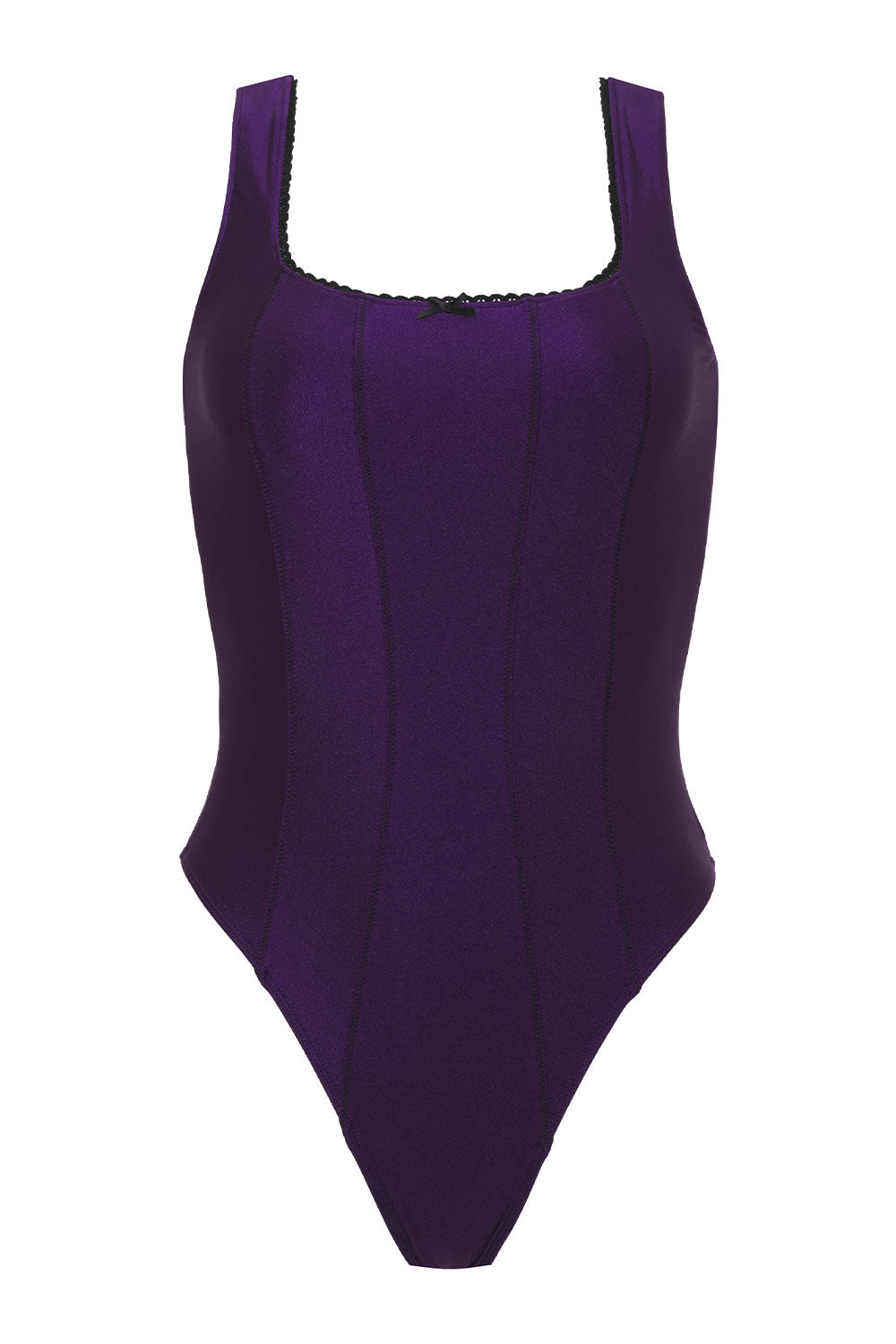 Etta Shine Cheeky One Piece Swimsuit  Candied Violet