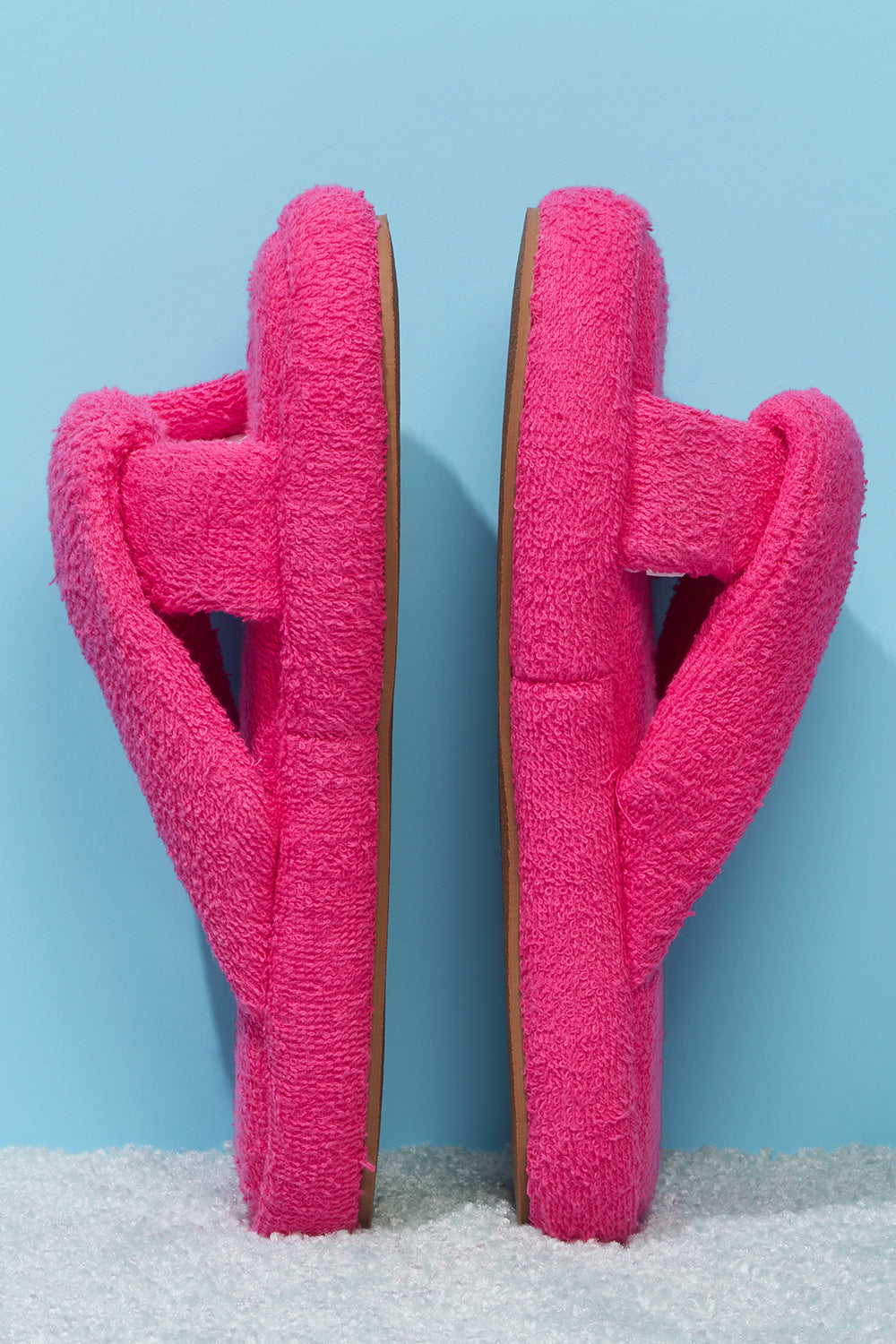 Juna Terry Slide Sandal  Rosewood