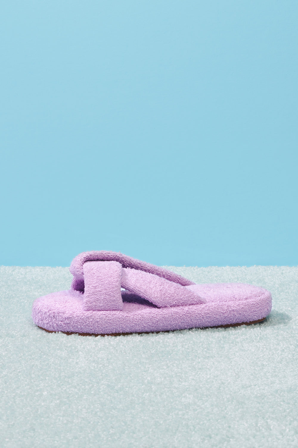Juna Terry Slide Sandal - Lilac