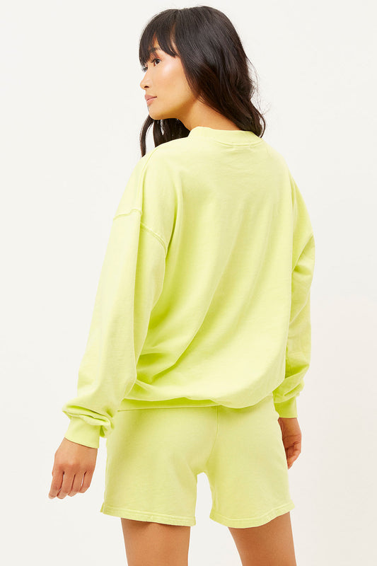 Product-Hover--Bennie Lemonade Oversized Crewneck Sweatshirt