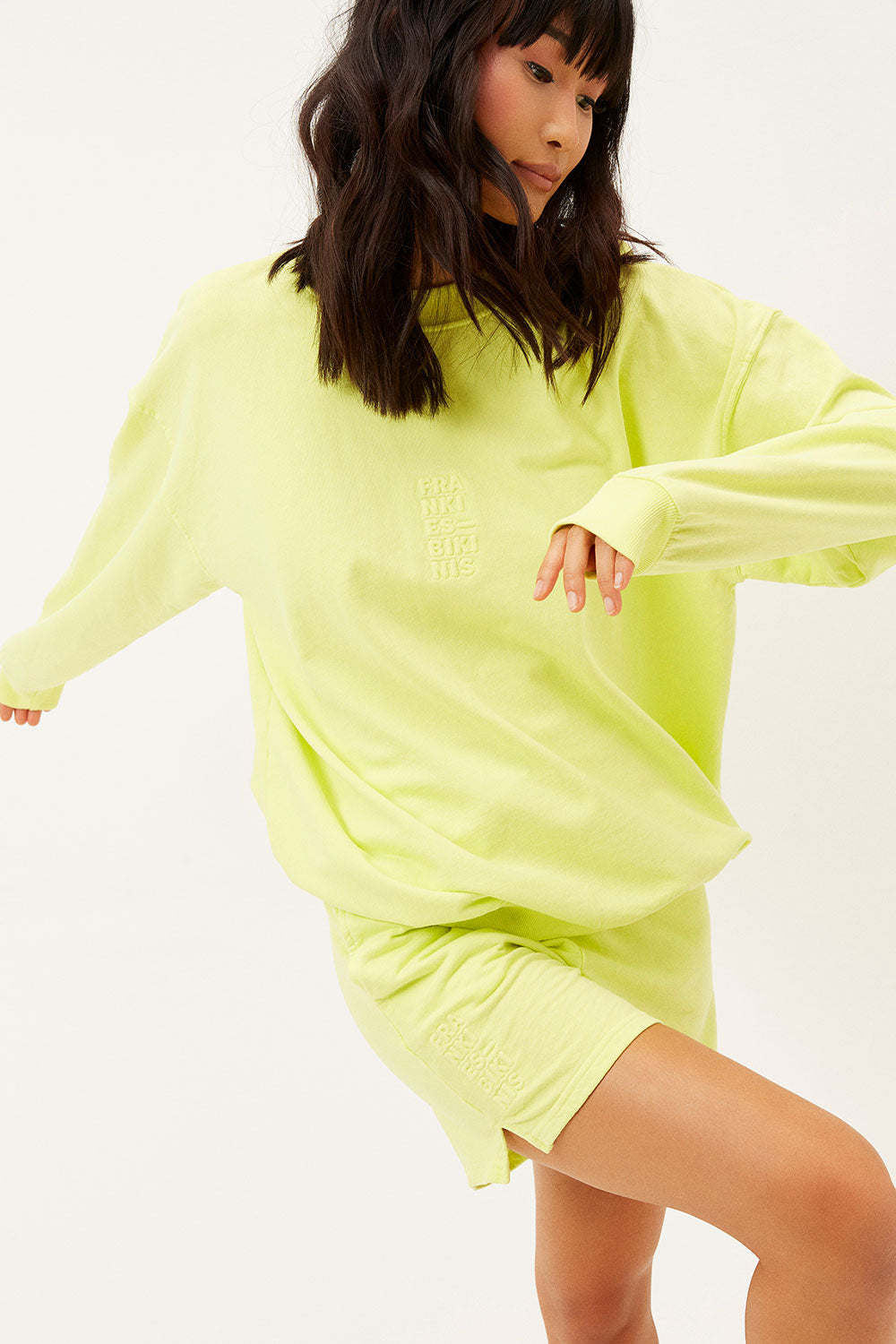 Bennie Oversized Crewneck Sweatshirt  Lemonade