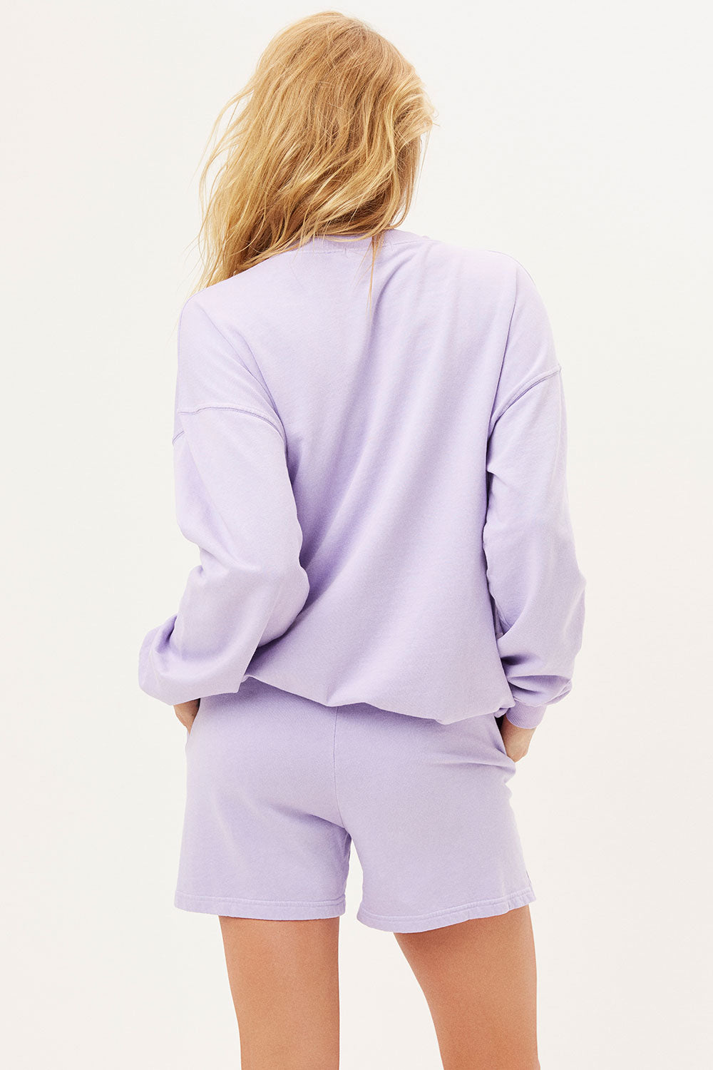 Bennie Oversized Crewneck Sweatshirt  Lilac