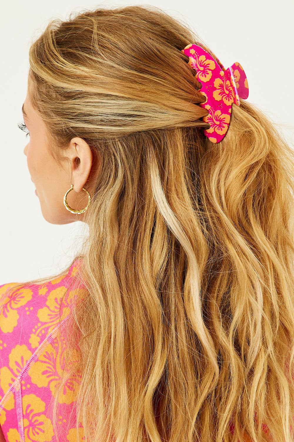 Emi Jay Big Effing Claw Hair Clip  Hibiscus Honey