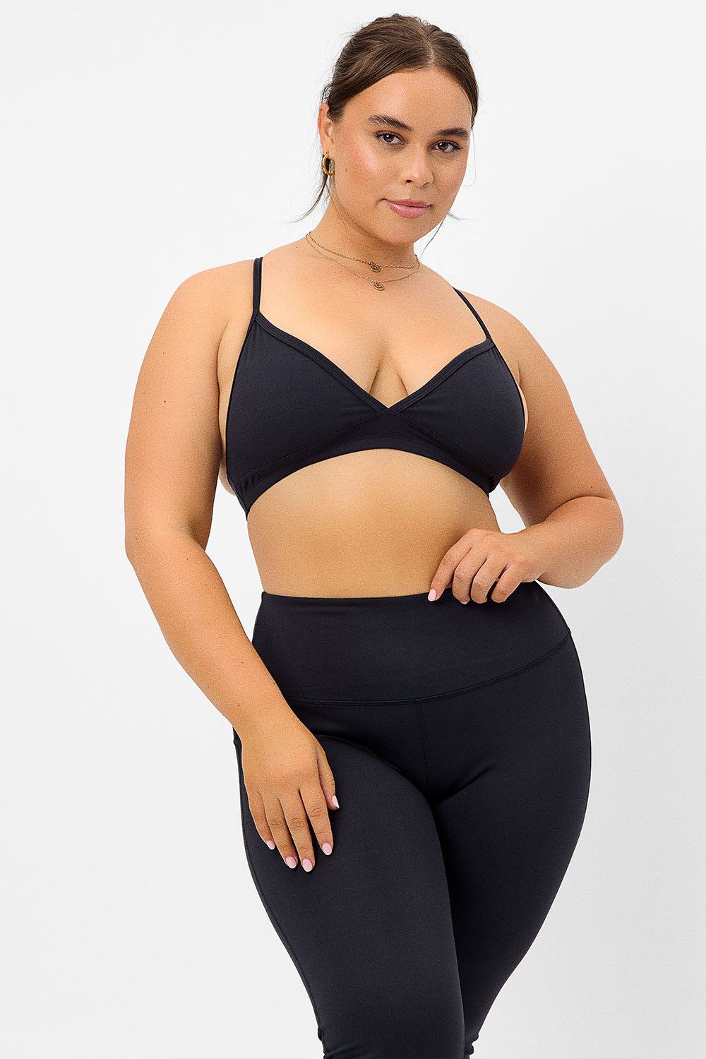 Billie Racerback Sports Bra  Black