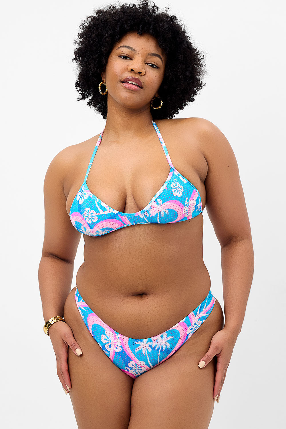 Boardwalk Mesh String Bikini Top  Tropic Love