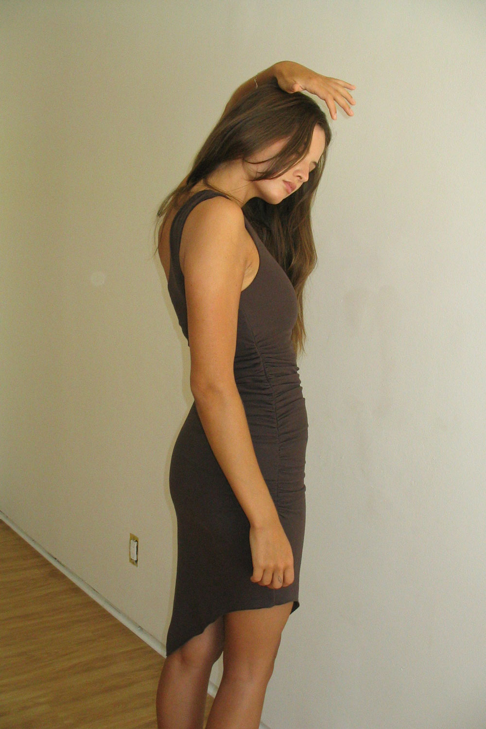 Chance One Shoulder Asymmetrical Dress  Creme Brulee