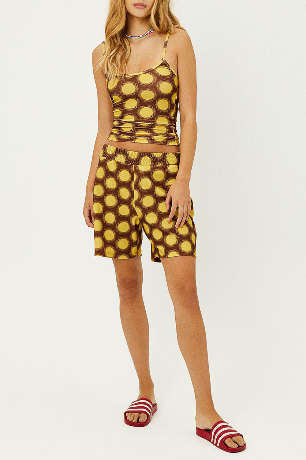 Fifi Terry High Waist Shorts  Golden