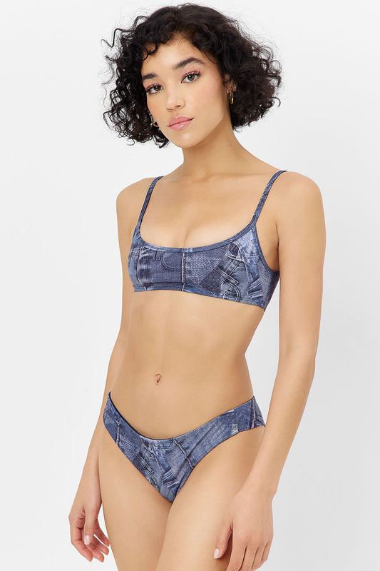 Product--Dallas Bralette Bikini Top Blue Jean