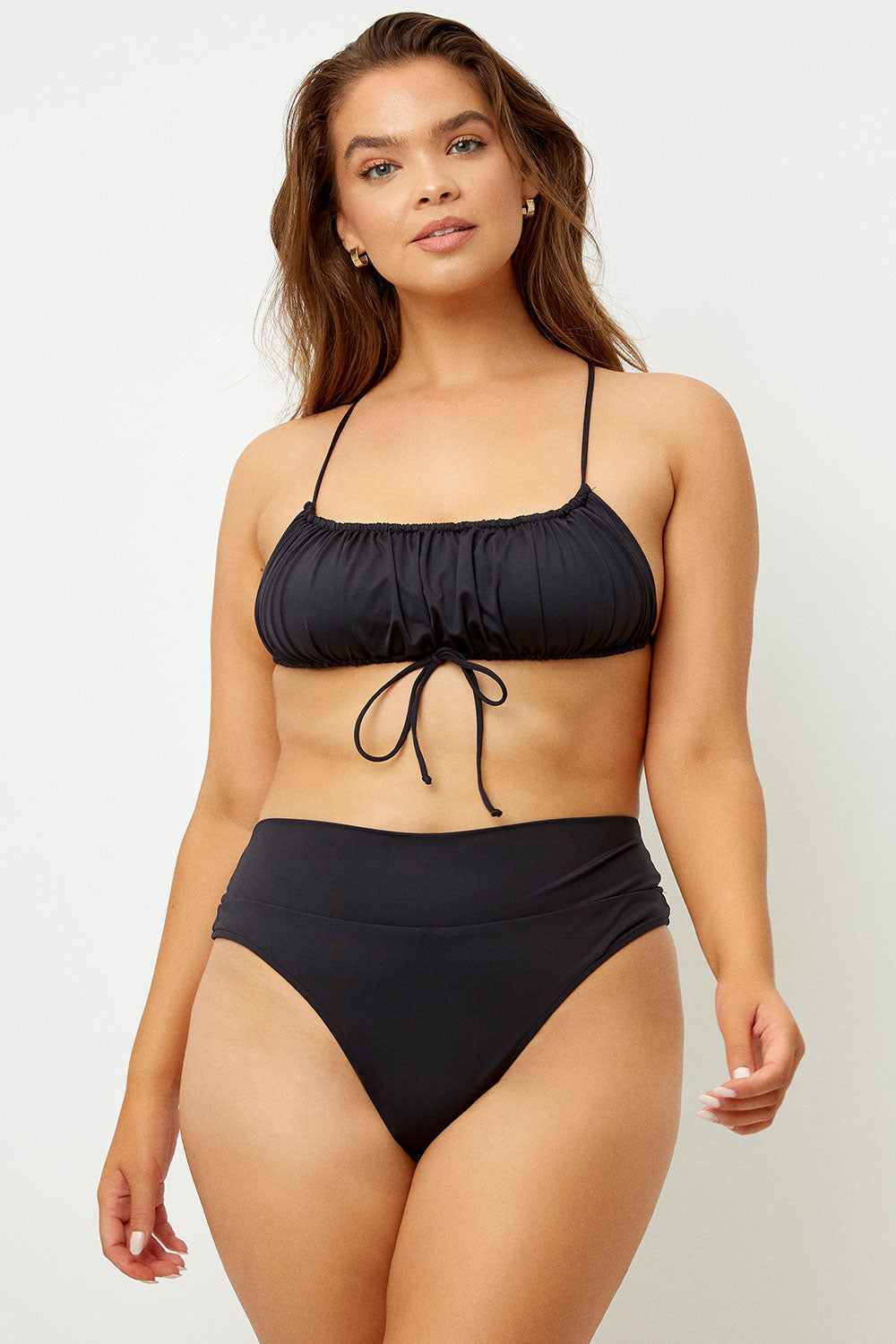 Dreamy Bandeau Bikini Top  Black