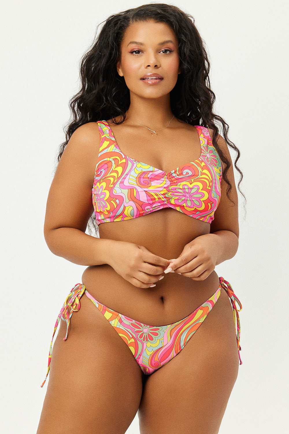 Duke High Cut Bikini Bottom  Far Out