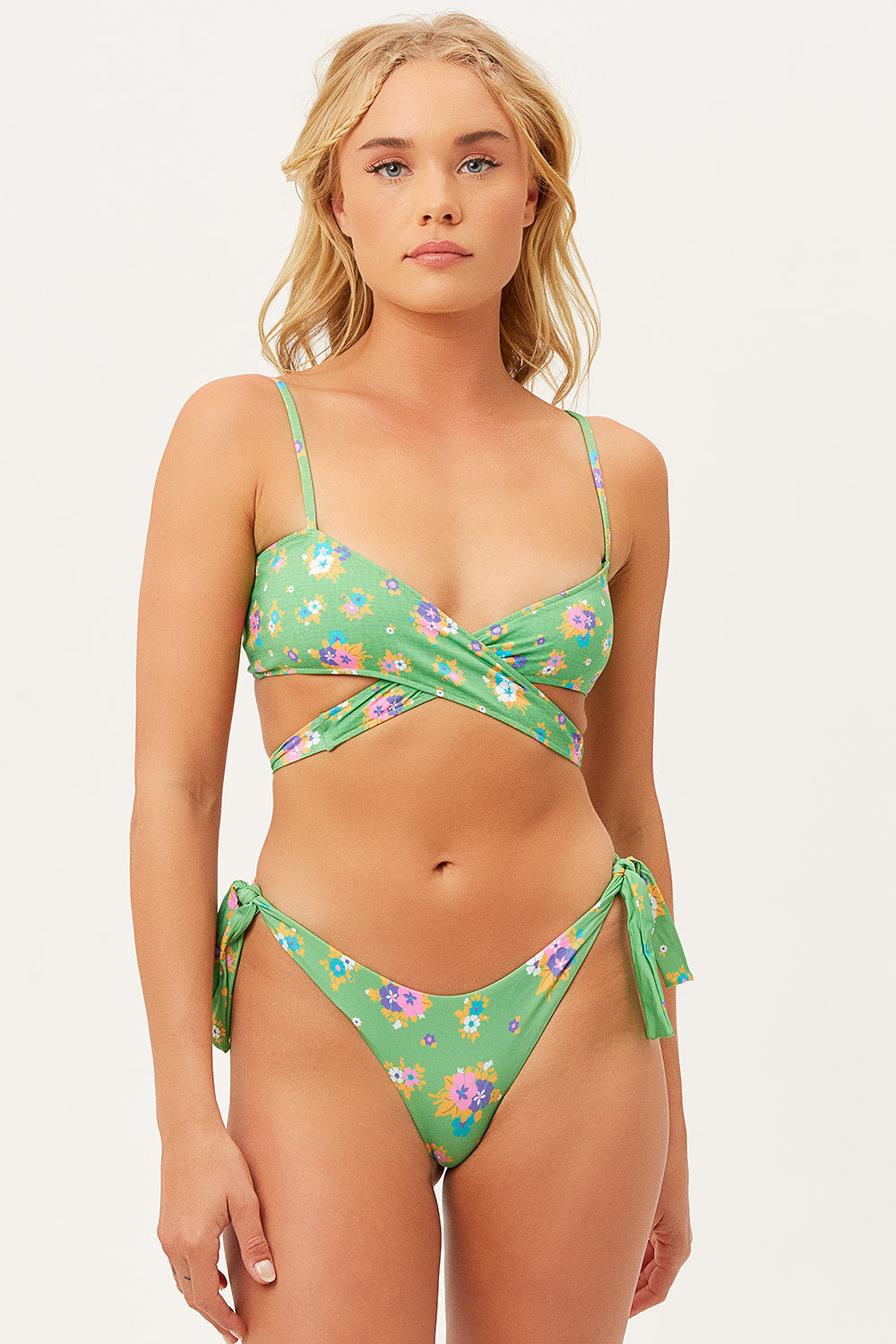 Falcon String Cheeky Bikini Bottom  Meadow